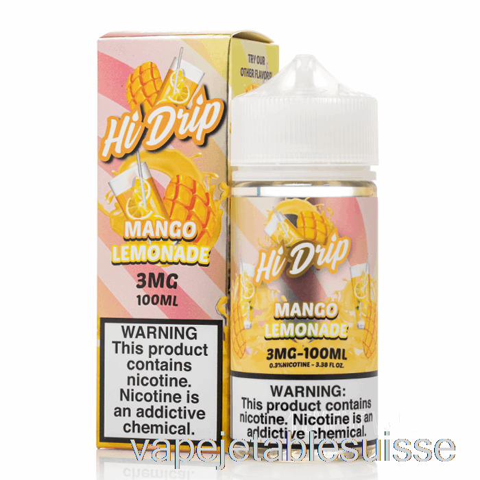 Vape Suisse Limonade à La Mangue - E-liquides Hi-drip - 100ml 0mg